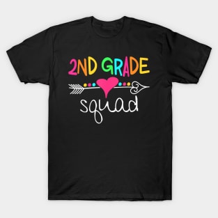 2nd Grade Squad Second Teacher Student Team Back To School T-Shirt
